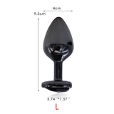 Gunmetal Heart Shape Stainless Steel Butt Plug / Dildo Vibrator Anal Plug / Adult Massager Toy - EVE's SECRETS
