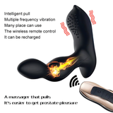 Heating Bending Anal Plug For Men / G-Spot Male Prostate Massager / Wireless Remote Male Stimulator - EVE's SECRETS