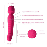 Heating Wand Vibrator / Waterproof Vaginal G-Spot Stimulator / Clitoral Massager - EVE's SECRETS