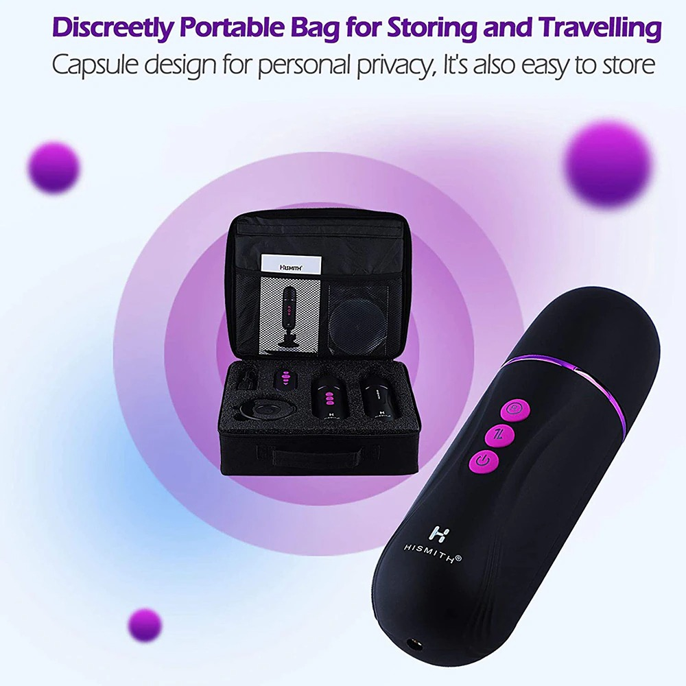 HISMITH Rechargeable Programmable Sex Machine / Portable Fucking Machine Capsule for Adults - EVE's SECRETS