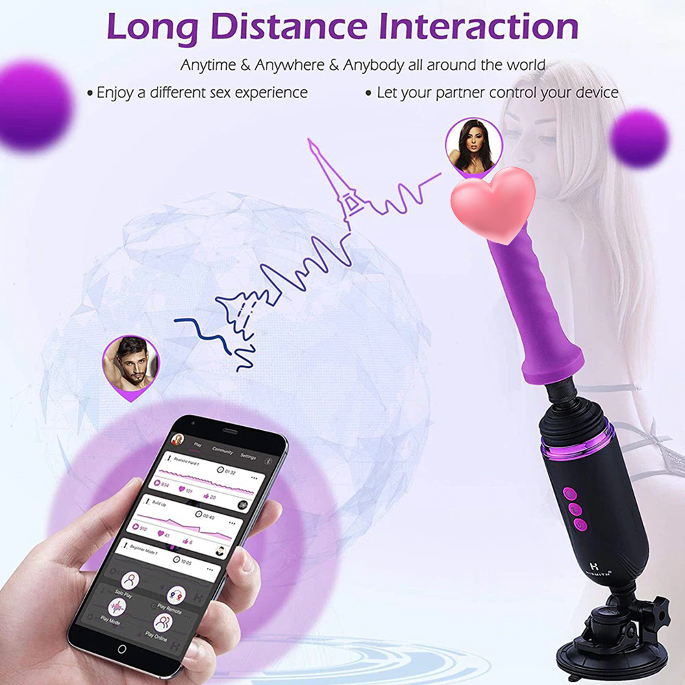 HISMITH Rechargeable Programmable Sex Machine / Portable Fucking Machi