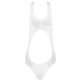 Hollow Out Sleeveless See-Through Men's Swimsuit / Fitness Wrestling Sexy Leotard Skinny Jumpsuit - EVE's SECRETS