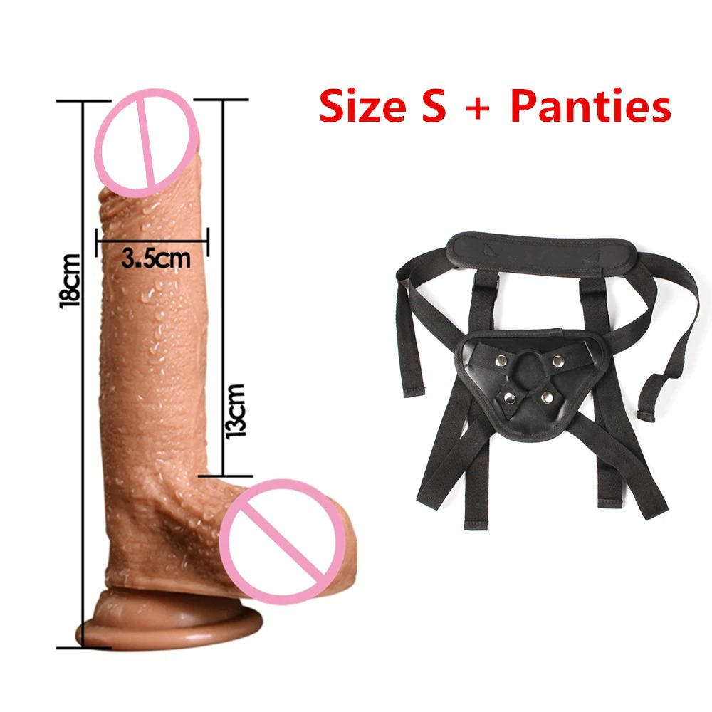 Huge Realistic Silicone Penis for Women / Adult Masturbator Dildo with Panties - EVE's SECRETS