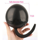 Inflatable Huge Anal Butt Plug with Metal Ball / Pump Expandable Prostate Massager - EVE's SECRETS