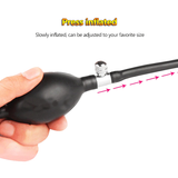 Inflatable Huge Anal Butt Plug with Metal Ball / Pump Expandable Prostate Massager - EVE's SECRETS