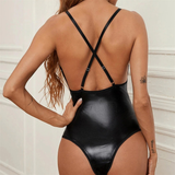 Intimate PU Leather Lingerie for Ladies / Women's Erotic Underwear Sets / Black Sexy Bodysuit - EVE's SECRETS