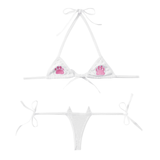 Intimates Bra Sets for Ladies / Sexy Lingerie with Embroidered Paw / Women's Erotic G-string - EVE's SECRETS