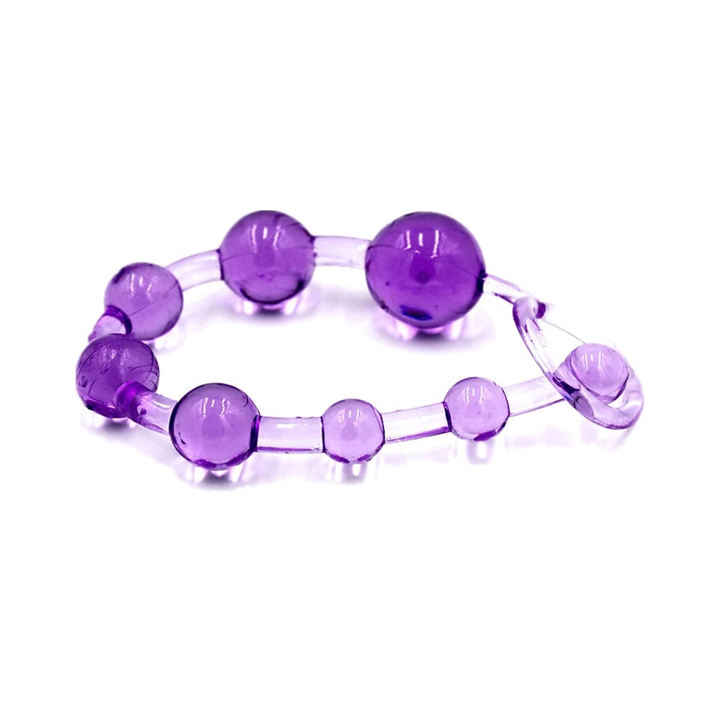 Jelly Anal Beads / Orgasm Plug Play Pull Ring Ball / Anus Stimulator Butt Product for Men and Women - EVE's SECRETS
