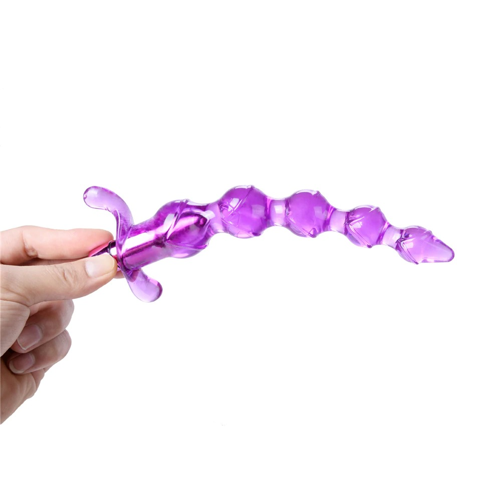 Jelly Beaded Anal Vibrators In Two Sizes / Silicone Anal Beads - EVE's SECRETS
