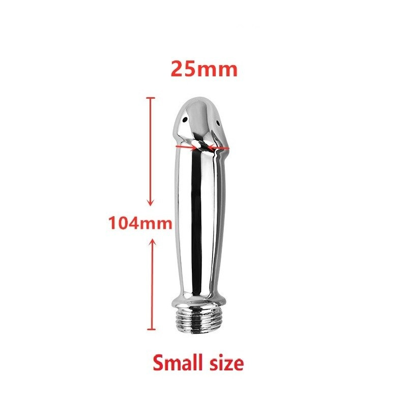 Large and Small Stainless Steel Anal Enema Nozzle Shower / Erotic Anal Cleaning Kit / Sex Toys for Men & Women - EVE's SECRETS