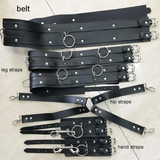 Leg Garter Body Strap Harness Set / Body Waist Bondage / Erotic Suspender Wide Waist Belt - EVE's SECRETS