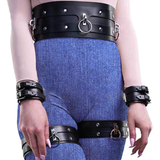Leg Garter Body Strap Harness Set / Body Waist Bondage / Erotic Suspender Wide Waist Belt - EVE's SECRETS