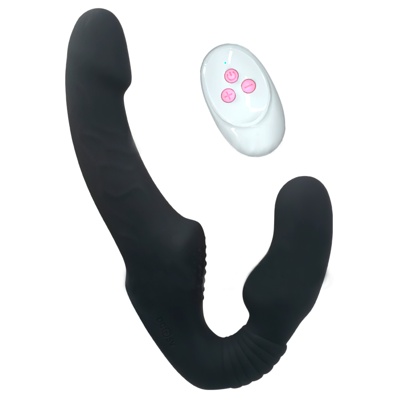 Lesbian Wearable Dildo Vibrator / Strap-On Double Penetration G Spot Clitoris Stimulator - EVE's SECRETS