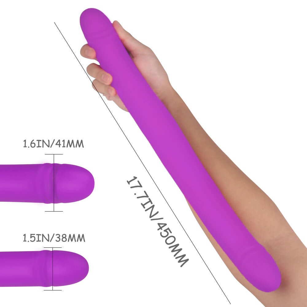 Long Female Vibrating Dildos / Women's Double-Sided Masturbator / Silicone Adult Sex Toys - EVE's SECRETS