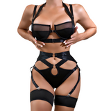 Luxury Erotic Lingerie For Women / 3-PIeces Underwear Set With Panty And Push-Up Bra - EVE's SECRETS