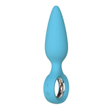 Plug Anal Vibrant avec Poignée O-Ring / Stimulateur de Fesses en Silicone / Sex Toys pour Adultes 