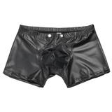 Male Black Boxer Underpants / Fly Pouch Briefs with Buttons / Men's Sexy Underwear - EVE's SECRETS