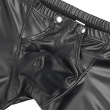 Male Black Boxer Underpants / Fly Pouch Briefs with Buttons / Men's Sexy Underwear - EVE's SECRETS