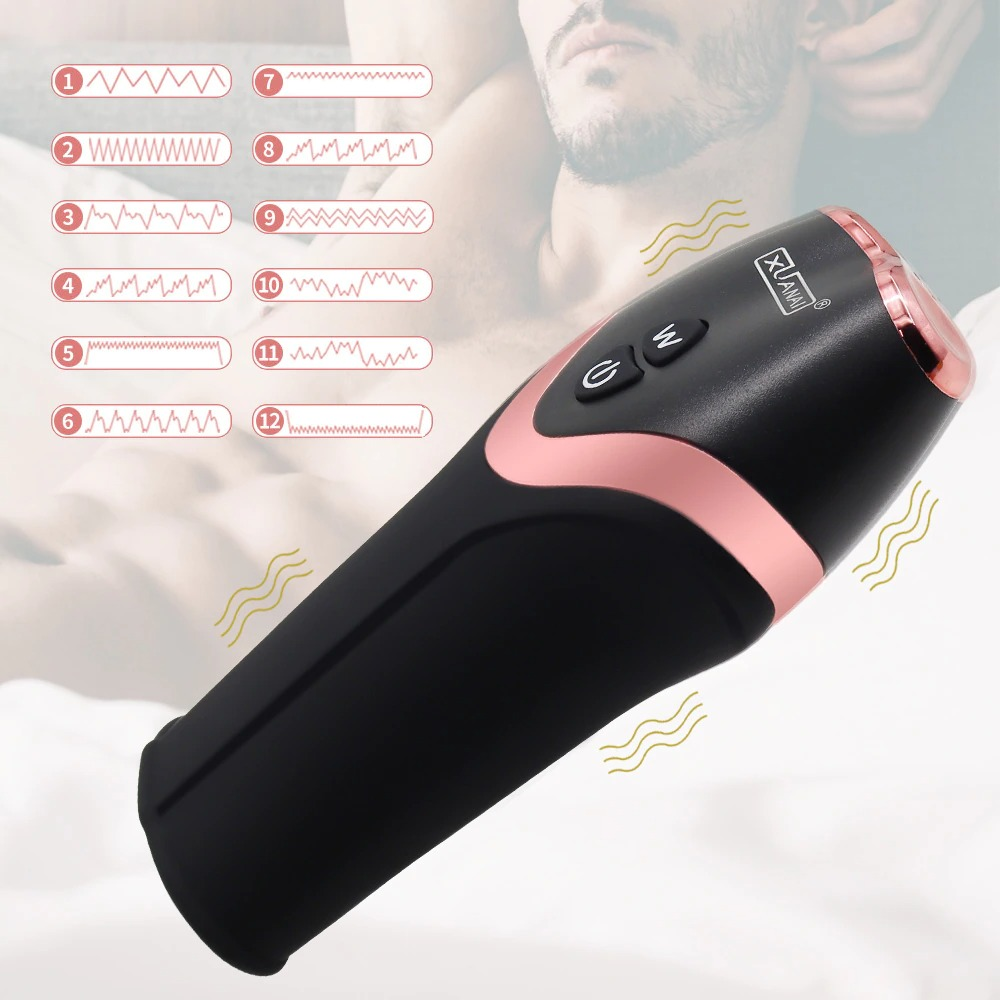 Male Masturbator for Delay Ejaculation / Adult Penis Stimulate Massager / Automatic Oral Sex Toy - EVE's SECRETS