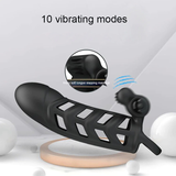 Male Masturbator Sex Toy / Cock Ring with Rabbit Clitoral Vibrator / Vibrator Penis - EVE's SECRETS
