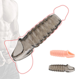 Penisverlängerer für Männer in transparent-schwarzen und natürlichen Farben / elastische Penishüllen für Männer 