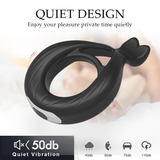 Male Penis Vibrating Ring for Delay Ejaculation with 10 Modes / Cock Ring for Men / Adult Sex Toys - EVE's SECRETS