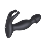 Masseur-vibromasseur de prostate masculin / stimulateur anal noir à 10 vitesses / jouets sexuels en silicone pour hommes 