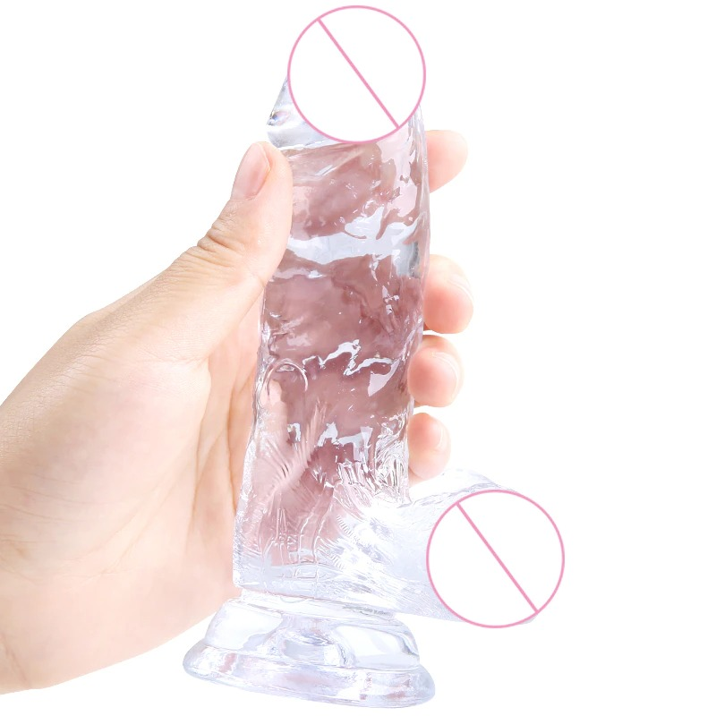 Male Realistic Jelly Dildo With Suction Cup / Artificial Dick for Masturbation / Women's Sex toys - EVE's SECRETS
