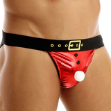 Male Shiny Santa Underwear Lingerie / G-String Sexy Briefs Christmas Panties - EVE's SECRETS