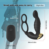 Male Vibrator Prostate Massager / Silicone Anal Plug with Ring / Men Sex Toy Prostate Stimulator - EVE's SECRETS