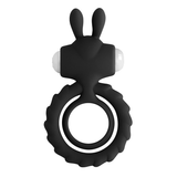Double anneau pénien vibrant lapin avec fonction de stimulation de couple/jouets sexuels pour couples 
