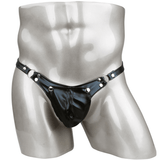 Men's G-string with Detachable Pouch / Rivet Panties with Metal Rings / Male Sexy Underwear