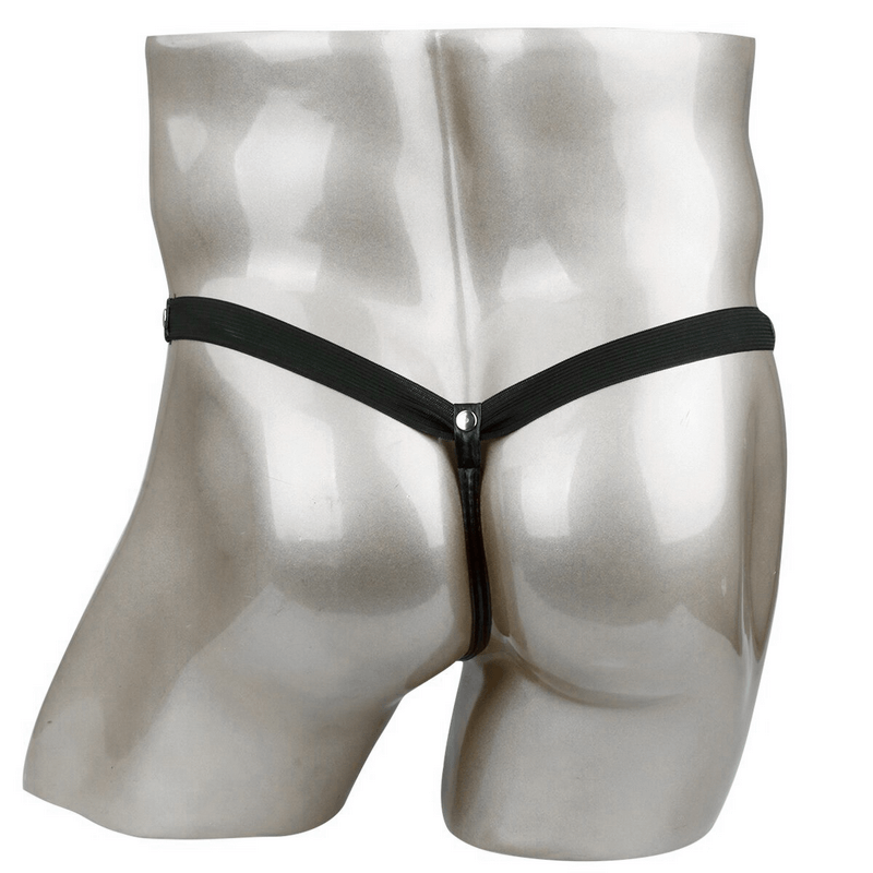 Men's G-string with Detachable Pouch / Rivet Panties with Metal Rings / Male Sexy Underwear - EVE's SECRETS