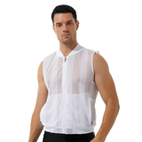 Men's Summer See-Through Sleeveless Jacket / Outdoor Fishing Zipper Waistcoat Costumes - EVE's SECRETS