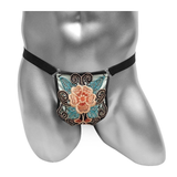 Men's Bikini with Floral Embroidery / Erotic Low Rise Underware / Sexy Male Panties - EVE's SECRETS