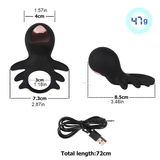 Men's Black Penis Ring / Intimate Vibrating Cock Ring / Sexy Toys for Men - EVE's SECRETS