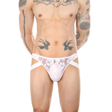 Men's Breathable Lace Jockstrap Underwear / Male Sexy T-Back Underpants Lingerie - EVE's SECRETS