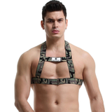 Men's Chest Harness Bondage / Sexy Male Hollow Out Elastic Straps / Erotic Male Costume