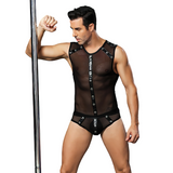 Men's Erotic Transparent Costume / Male Sexy Maid Role Play Bodysuit - EVE's SECRETS