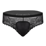 Men's Floral Lace Underpants / Male Low Waist Panties / Sissy Crossdresser Underwear