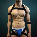 Men's Halter Neck Elastic Body Harness / Male Sexy Shoulder Straps Costume Bondage - EVE's SECRETS