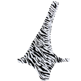 Men's Mankini Strap Sexy Zebra Lingerie / Male Exotic One-Shoulder Bodysuit Underwear - EVE's SECRETS