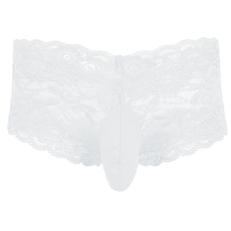 Men's Night Underwear Lingerie / Sexy Wetlook Lace Panties / Gay Underpants with Penis Sheath - EVE's SECRETS