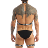 Men's Open Chest Print Straps Body Harness / Sexy Male Garter Straps for Club Party - EVE's SECRETS