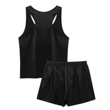 Men's Satin Nightwear Set / Sleeveless Tank Top and Shorts / Sexy Underwear for Men - EVE's SECRETS