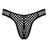 Men's See-Through Fishnet Briefs Underwear / Sexy Bulge Pouch Hollow Out Sexy Underpants