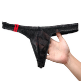 Durchsichtige Jockstrap-Höschen für Herren / Low-Rise-G-String-Unterwäsche für Männer 