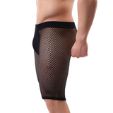 Men's See-Through Long Tight Boxers / Male Sexy Mesh Underwear - EVE's SECRETS