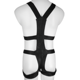 Men's Sexy Body Harness with a Zippered Crotch / BDSM Fetish Bondage in Black Color - EVE's SECRETS