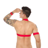 Men's Sexy Elastic Body Harness Bondage / Male Performance Shoulder Belt with Arm Band - EVE's SECRETS